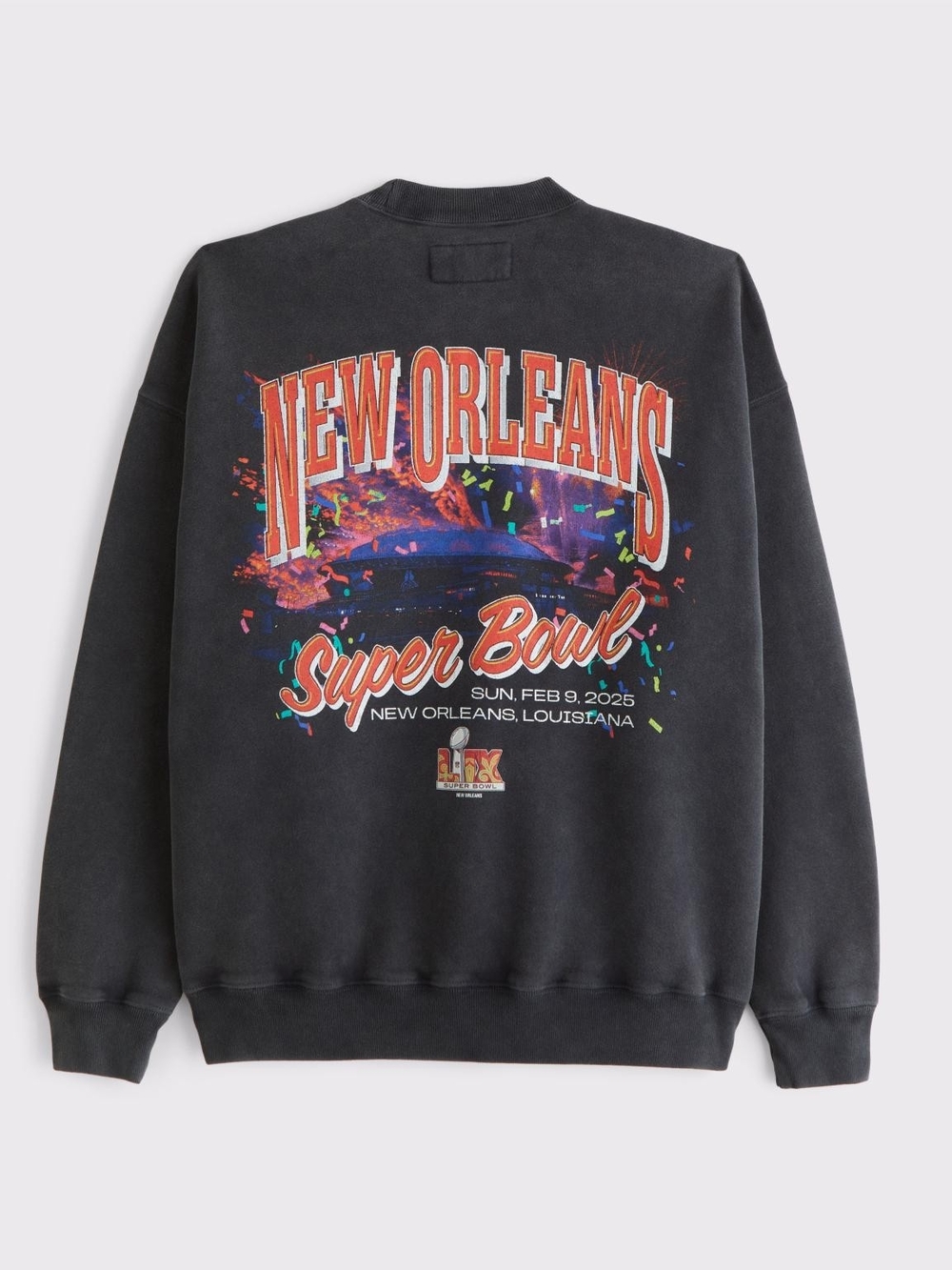 Abercrombie & Fitch NFL Super Bowl LIX New Orleans 2025 Sweatshirt Large